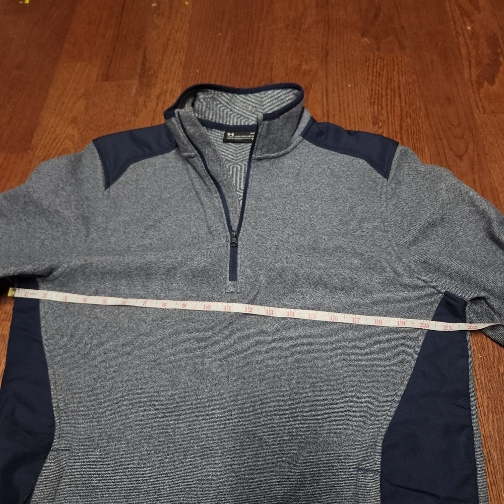 Under Armour Blue and Gray ColdGear Pullover